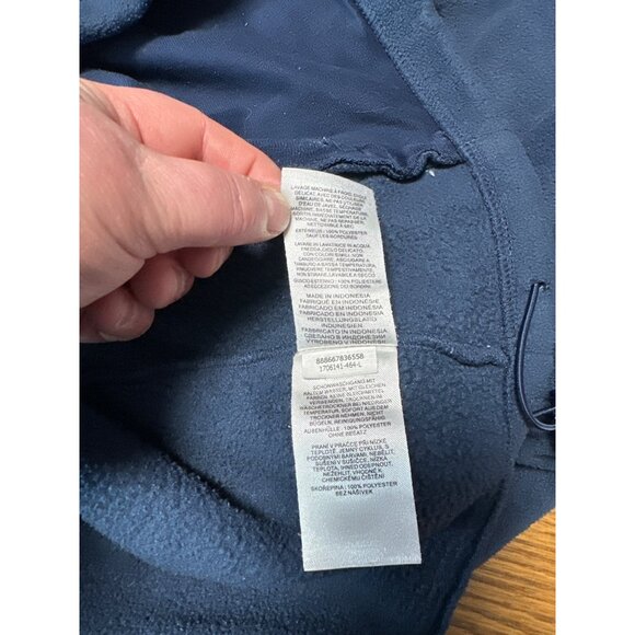 Columbia Mens Navy Blue Full-Zip Fleece Jacket Size L Lightweight Warm Outerwear - Picture 13 of 15